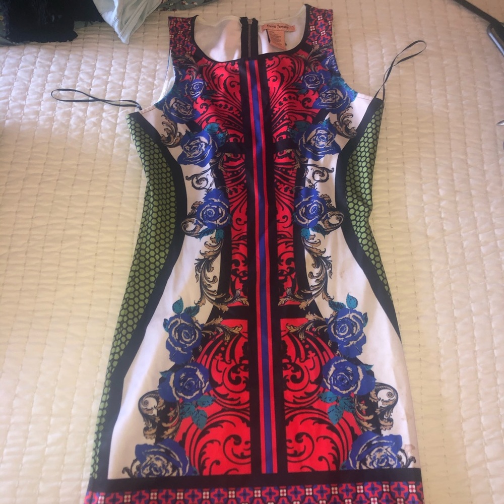 Bodycon mini colorful dress